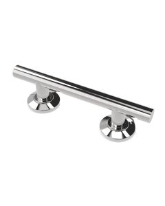 Fitzroy Of London Contemporary Straight Stainless Steel Grab Rail with Concealed Nylon Flange, 355mm