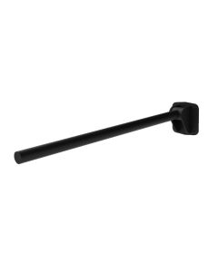 Matt Black Contemporary Single-Arm Friction Rail with Exposed Fixings
