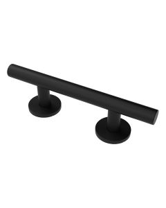 355mm Matt Black NymaSTYLE Luxury Grab Rail, Straight, Stainless Steel, Concealed Fixings