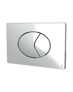 Oyster Dualflush Push Plate - Chrome | Dudley 