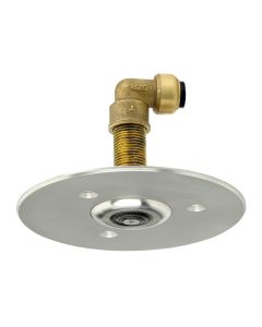 Anti-Ligature Ceiling Mounted Shower Head, 52mm Long Tail | Dudley Resan