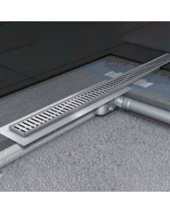 Aco ShowerDrain C Line for Tiled Floor (50mm Outlet) - Slot Grating