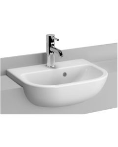 Vitra S20 One Tap Hole Semi Recessed Wash Hand Basin (450mm)