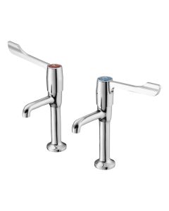 Armitage Shanks Markwik High Neck Basin Pillar Lever Taps