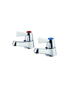 Armitage Shanks Alterna 21 Quarter Turn Lever Taps 1/2" Chrome Plated, pair | Commercial Washrooms