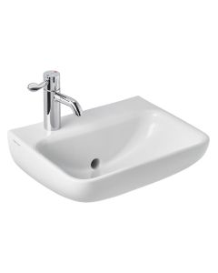 Armitage Shanks Contour 21+ 40/50cm Back Outlet Washbasin with Anti-microbial Glaze | Commercial Washrooms