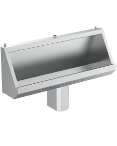 Armitage Shanks Kinloch Urinal Trough, Stainless Steel, 120cm, with Fittings and Cistern | Commercial Washrooms