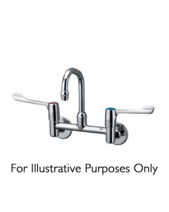 Armitage Shanks Markwik Wall Mounted Exposed Mixer with 150mm Levers | Commercial Washrooms