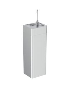 Armitage Shanks Purita Fountain, 23 x 30cm with 90cm Pedestal, Stainless Steel | Commercial Washrooms