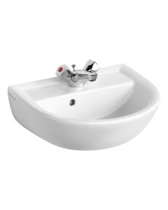 Armitage Shanks Sandringham 21 45cm Handrinse Wash Basin, One Taphole, No Chainstay Hole | Armitage Shanks