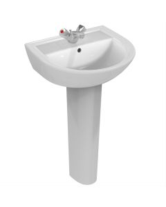 Armitage Shanks Sandringham 21 50cm Washbasin with 1 Taphole and Overflow | Commercial Washrooms