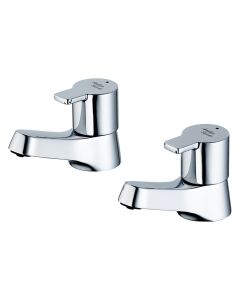 Armitage Shanks Sandringham 21 SL Pair of Basin Pillar Taps | Armitage Shanks