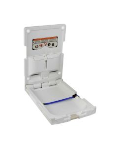 White Wall Mounted Vertical Changing Table | Dolphin