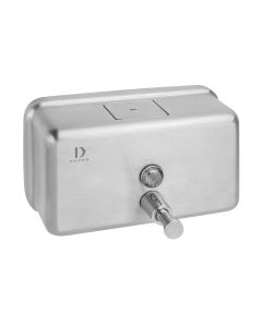 Dolphin Stainless Steel Horizontal Soap Dispenser - Satin finish | Commercial Washrooms