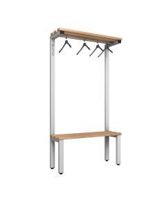 1000mm Single Sided Over Head Hanging Changing Room Bench Seat with Beech Slats