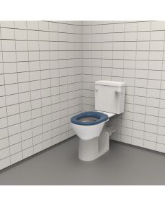 Fitzroy of London (formerly known as NYMAS Group) Close Coupled Doc M Toilet with Blue Seat