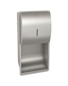 KWC DVS Stratos Recessed Wall Mounted Paper Towel Dispenser Stainless Steel