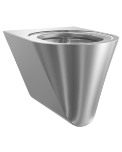 KWC DVS Campus Wall Hung Stainless Steel Toilet Pan