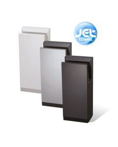 Mitsubishi Jet Towel Hand Dryer - Heated, Silver, white, black