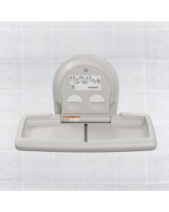 White Koala Kare Horizontal Wall Mounted Baby Changing Unit