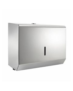C-Fold/Multi-Fold Small Polished Stainless Steel Hand Towel Dispenser