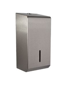 Brushed Stainless Steel Multiflat Dispenser - dimensions | Commercial Washrooms