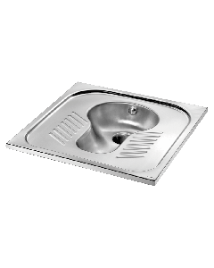Delabie Stainless Steel Recessed Squat Pan | Commercial Washrooms