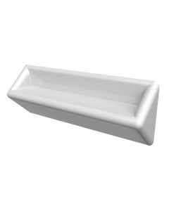 Dudley Resan Anti-Ligature Shelf, 520x 195mm, Polished Gloss Effect | Commercial Washrooms