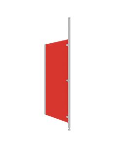 Red High Pressure Laminate (HPL) Washroom Modesty Screen