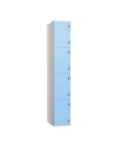 Four-Door Premier Dry Area Locker with Blue SGL Laminate Door