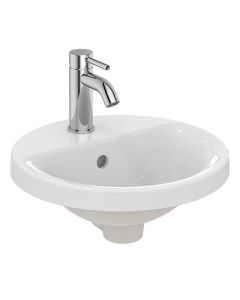 1 Tap Hole Armitage Shanks Edit R 38cm Inset Countertop Washbasin