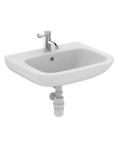 Armitage Shanks Portman 21 600mm Washbasin (HTM64) - 1 Central tap hole, with overflow and no chainstay hole