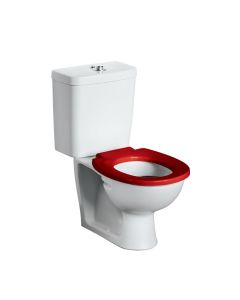 Armitage Shanks Contour 21 Schools 355mm Close Coupled Toilet with red seat