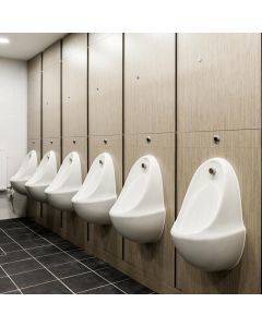White Ceramic Urinal Bowl (Concealed Cistern)