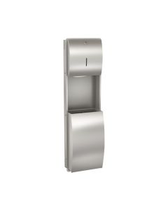 KWC DVS Stratos Recessed Wall Mounted Paper Towel Dispenser and Waste Bin Combination Unit