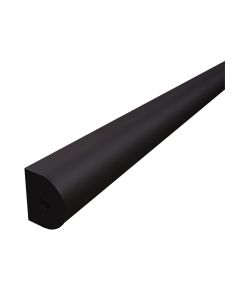 3.5m Matte Black Aluminium D-shaped Headrail