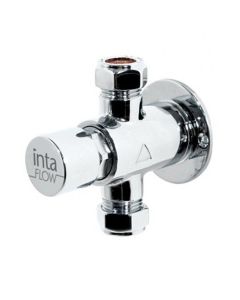 Inta Push Button Shower Control with Adjustable Timed Flow and Anti Block