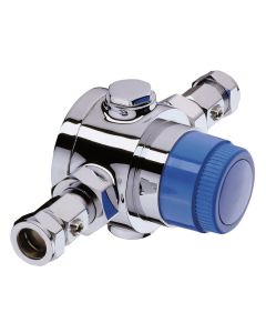 Bristan 22MM Group Thermostatic Mixing Valve (TMV3) with Integral Isolation