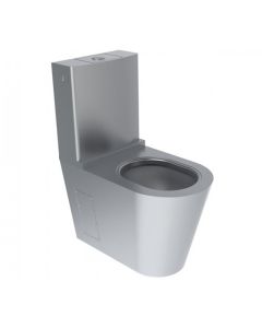Pland Vail 2 Stainless Steel Close Coupled Toilet Pan