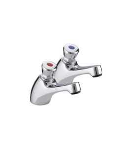 Bristan Pair of Chrome Non Concussive Basin Taps | Bristan
