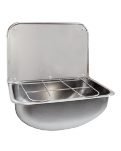 KWC DVS Cleaners Sink with Grid and Splashback | Commercial Washrooms