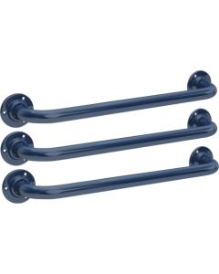 KWC DVS Straight Grab Rails 600 mm Blue Three Pack