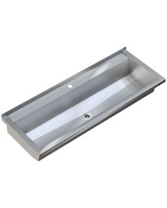 Planox Stainless Steel Washtrough with Tap Holes | Commercial Washrooms