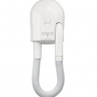 Bathroom Wall Mounted IP rated Hair Dryer with Shaver Socket - 1kW Bathroom Wall Mounted IP rated Hair Dryer with Shaver Socket - 1kW
