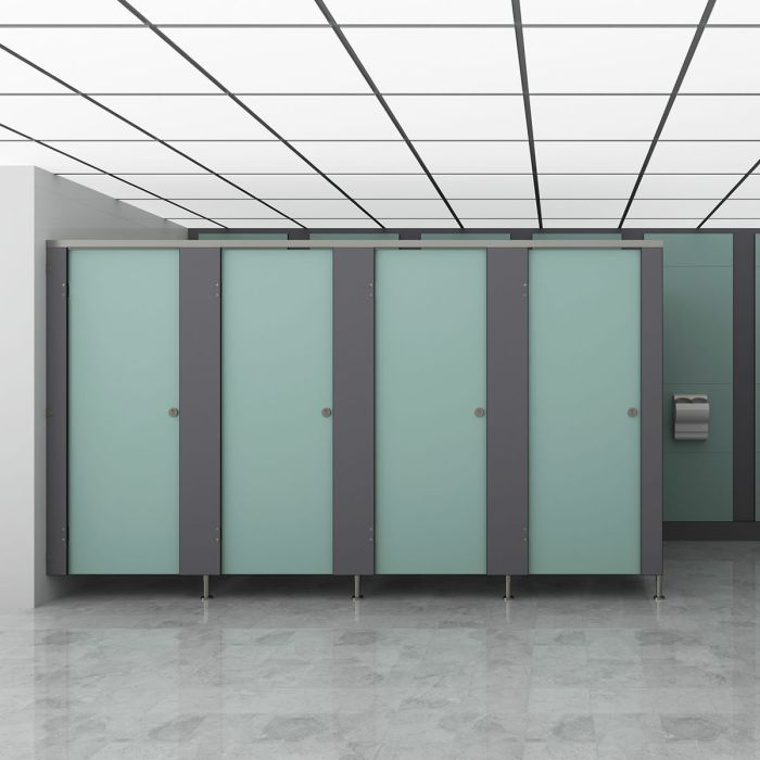 Ultra Plus SGL Toilet Cubicles With Stainless Steel Hardware High Abuse Range