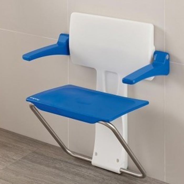Slim Fold Shower Seat with Arms
