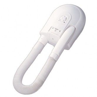 White Wall Mounted Commercial Hair Dryer