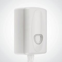 CW Mini Centre Feed White Plastic Paper Towel Dispenser