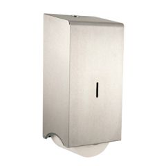 Brushed Stainless Dual Corematic Toilet Roll Dispenser