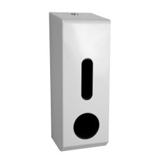 White Standard 3 Roll Dispenser, Metal,